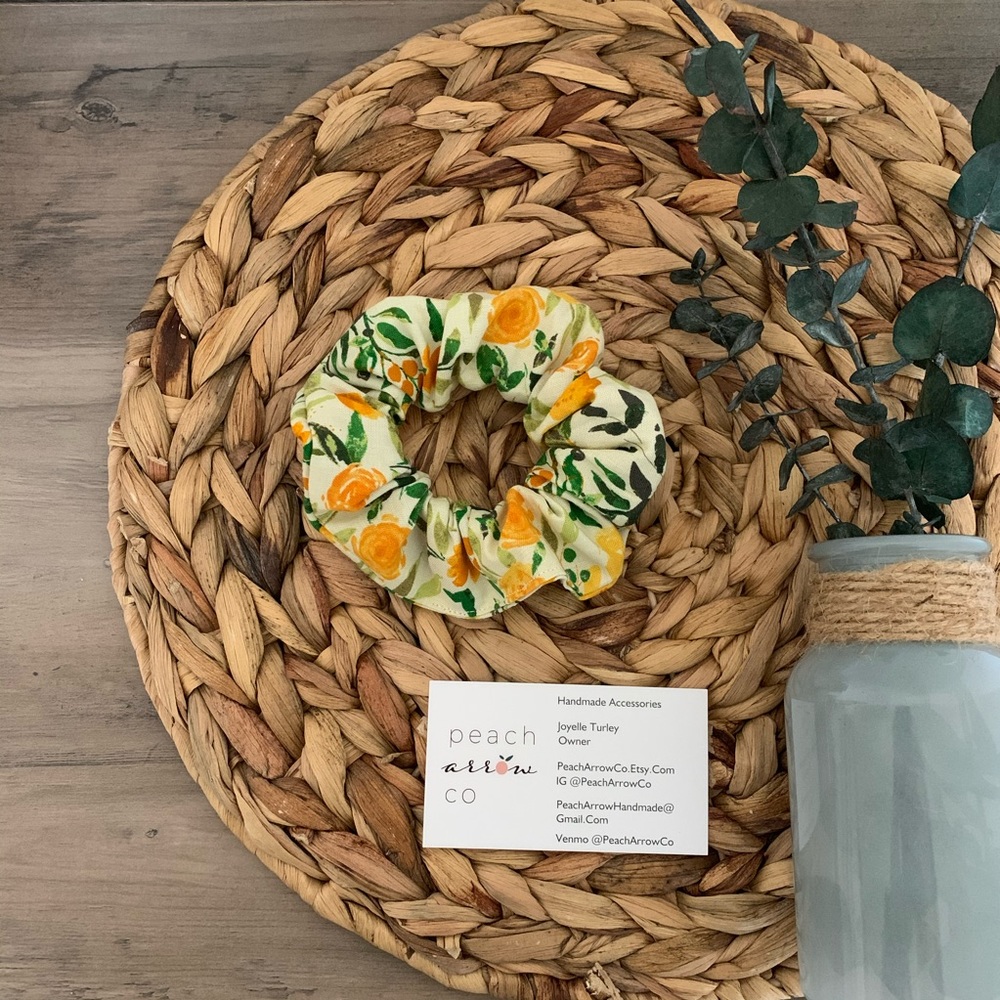 the SUMMER style 5” handmade hair scrunchie